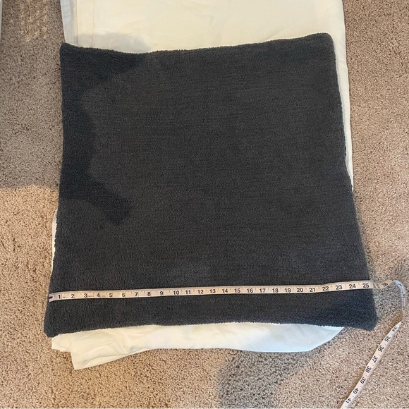 Sunday Citizen fuzzy Set (2) Grey square pillow shams covers - Picture 5 of 9